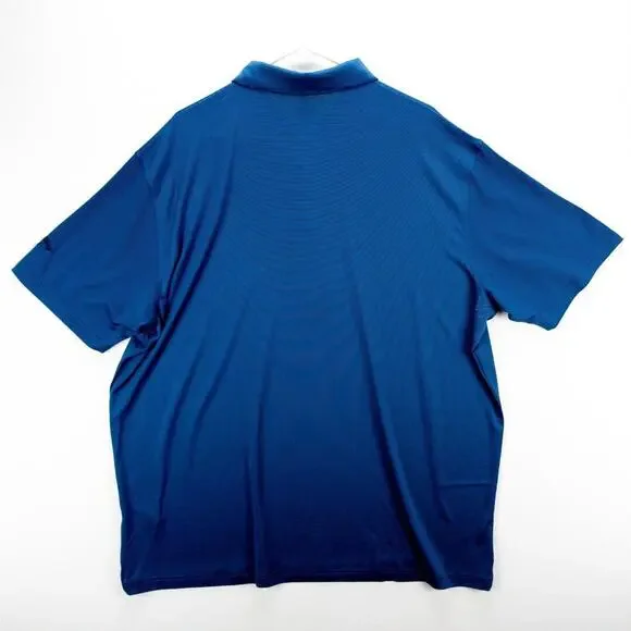 Callaway Golf Polo Opti-Dri Mens XXL Shirt Blue Black Striped 3-Button New Tags - Picture 10 of 12